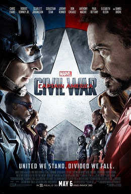 Captain America: Civil War afişi